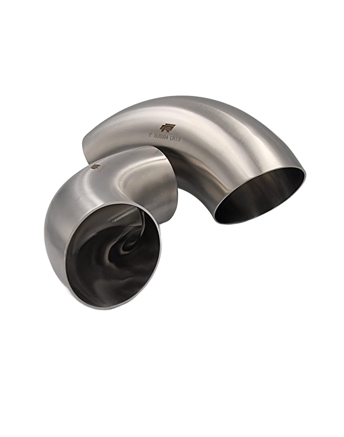 Seamless 304ss Long Radius Bends x 1.5mm