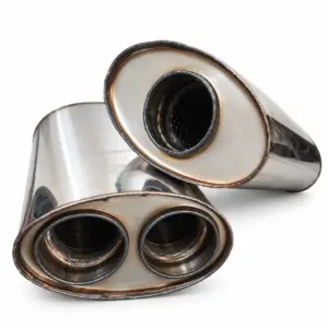 RF Silencer Box Single in Double out 63mm x 300mm