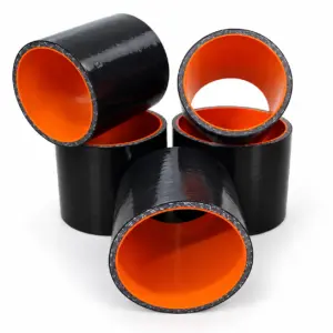 Silicone Straight 63mm x 100mm BLACK