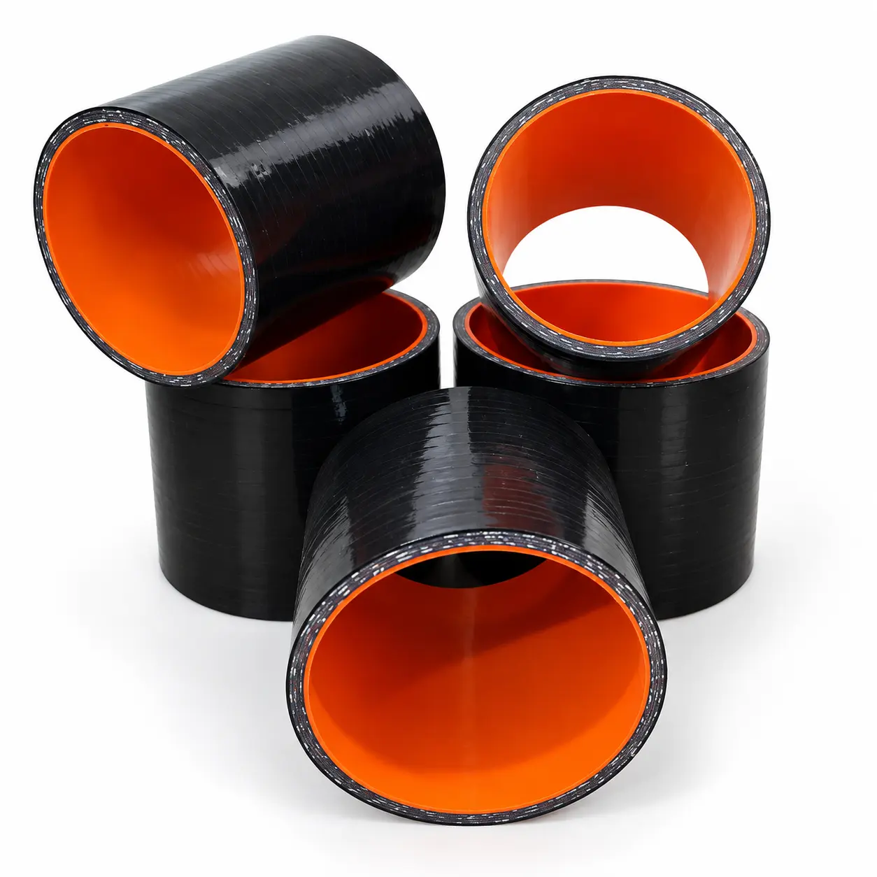 Silicone Straight 89mm x 100mm BLACK